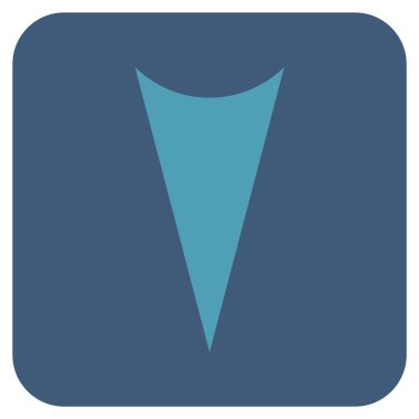 Vektör simge düz aşağı ok ucu kare