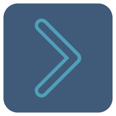 Ok ucu değil düz vektör simgesi kare