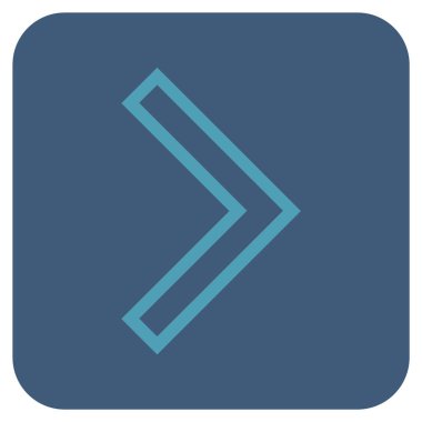 Ok ucu değil düz vektör simgesi kare