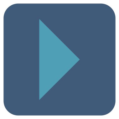 Ok ucu değil düz vektör simgesi kare