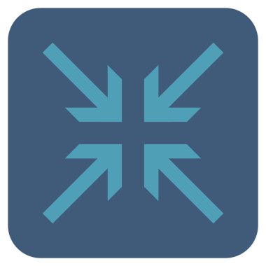 Oklar düz kare vektör simge collide