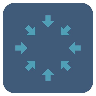 Kompakt oklar düz kare vektör simgesi