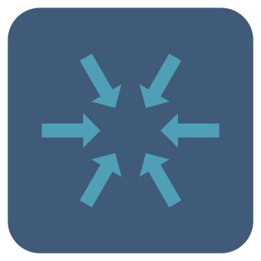 Kompakt oklar düz kare vektör simgesi