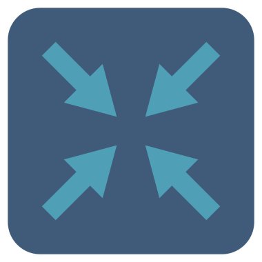 Oklar düz kare vektör simge sıkıştırmak