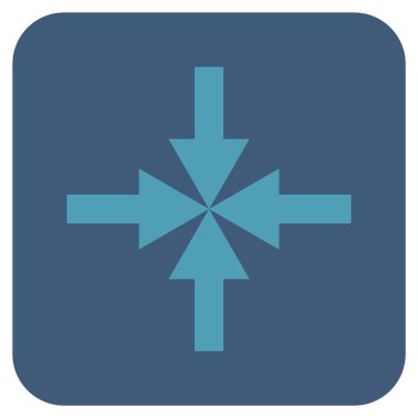 Oklar düz kare vektör simge sıkıştırmak