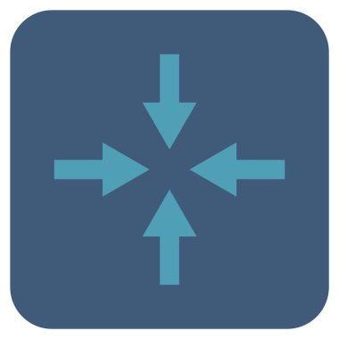 Oklar düz kare vektör simge sıkıştırmak