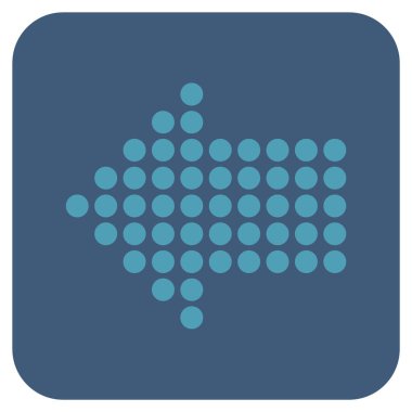 Noktalı Ok düz yaptı vektör simgesi kare