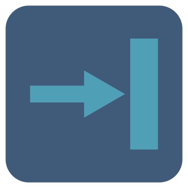 Vektör simgesi doğru düz kare taşı