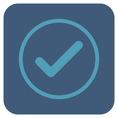 Tamam düz kare vektör simgesi