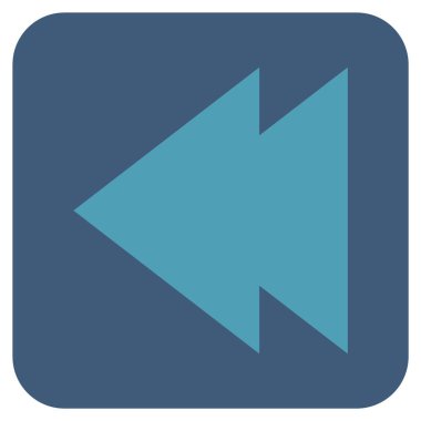 Vektör simge sol düz kare taşı