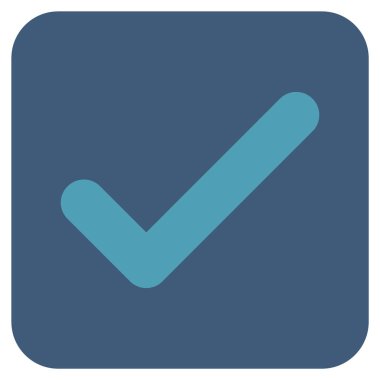 Tamam düz kare vektör simgesi