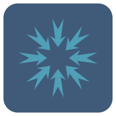 Basınç oklar düz kare vektör simgesi