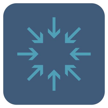 Basınç oklar düz kare vektör simgesi