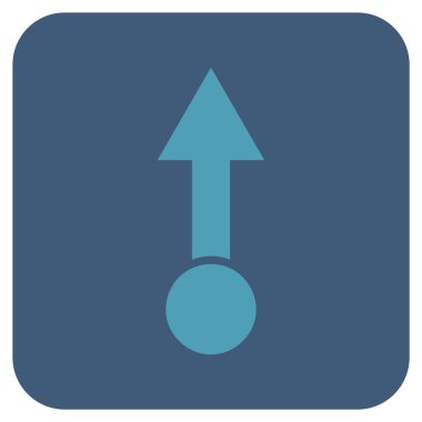 Düz kare vektör simge çekin