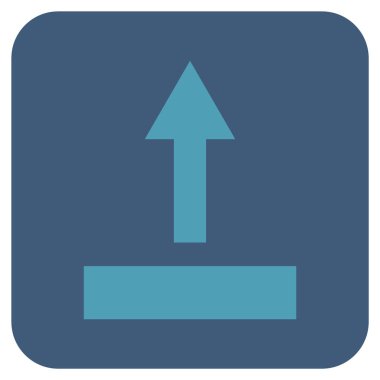 Düz kare vektör simge çekin