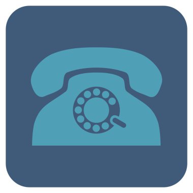 Nabız telefon düz kare vektör simgesi