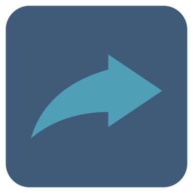 Düz kare vektör simge Yinele