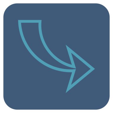 Düz kare vektör simge Yinele