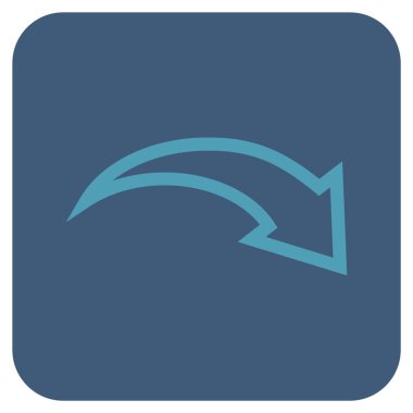 Düz kare vektör simge Yinele