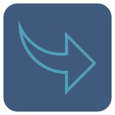 Düz kare vektör simge Yinele