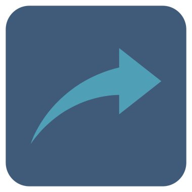 Düz kare vektör simge Yinele