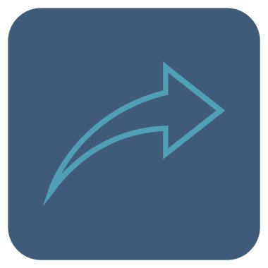 Düz kare vektör simge Yinele