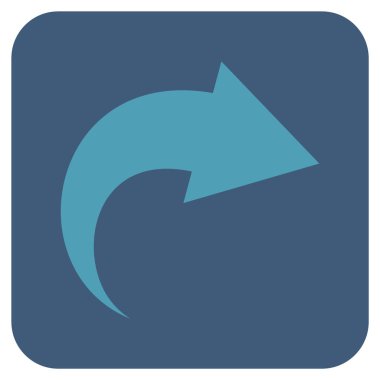 Düz kare vektör simge Yinele