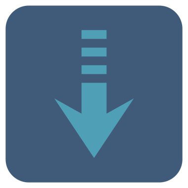 Düz kare vektör simgesi gönder