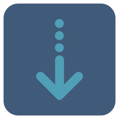 Düz kare vektör simgesi gönder