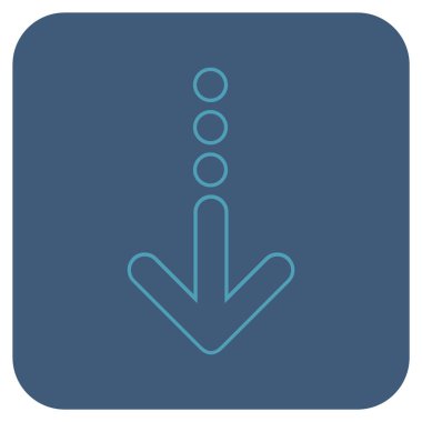 Düz kare vektör simgesi gönder