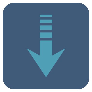 Düz kare vektör simgesi gönder