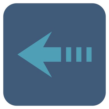 Vektör simge sol düz kare göndermek