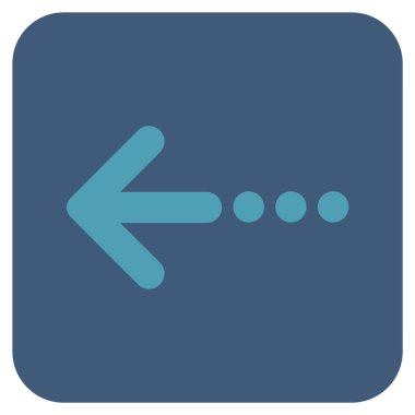 Vektör simge sol düz kare göndermek