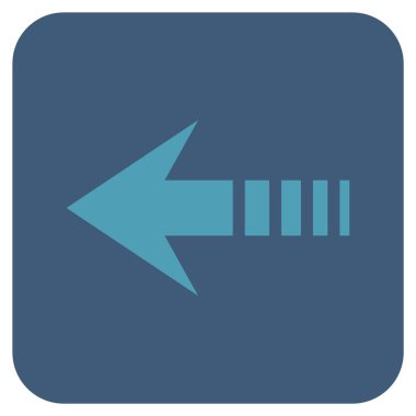 Vektör simge sol düz kare göndermek