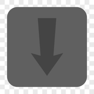 Yuvarlatılmış Kare düğme aşağı ok