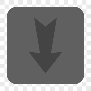 Yuvarlatılmış Kare düğme aşağı ok