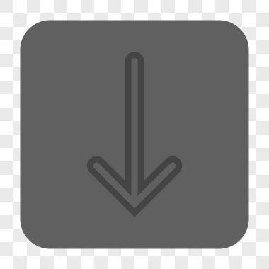 Yuvarlatılmış Kare düğme aşağı ok