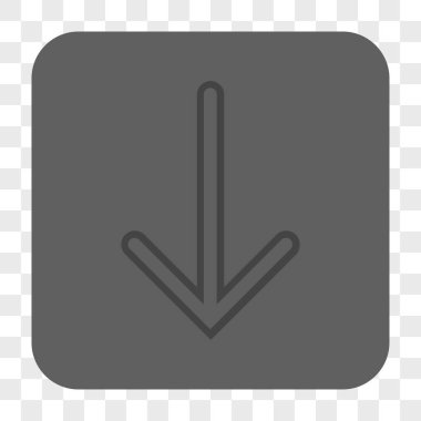 Yuvarlatılmış Kare düğme aşağı ok