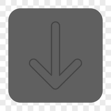 Yuvarlatılmış Kare düğme aşağı ok