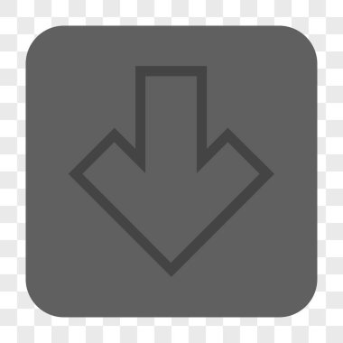 Yuvarlatılmış Kare düğme aşağı ok