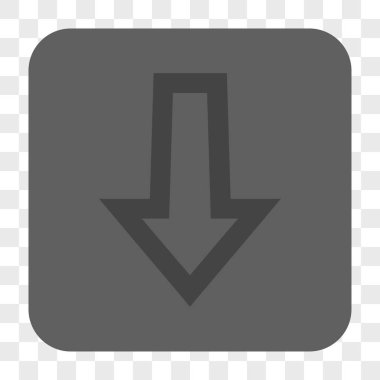 Yuvarlatılmış Kare düğme aşağı ok