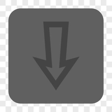 Yuvarlatılmış Kare düğme aşağı ok