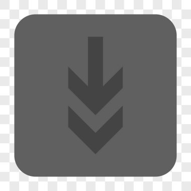 Yuvarlatılmış Kare düğme aşağı ok