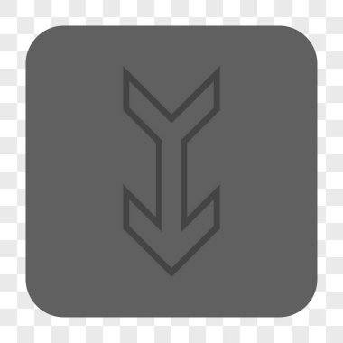 Yuvarlatılmış Kare düğme aşağı ok