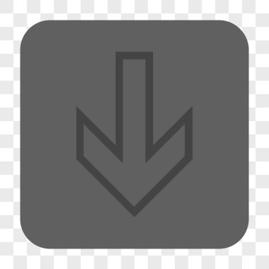 Yuvarlatılmış Kare düğme aşağı ok