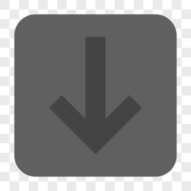 Yuvarlatılmış Kare düğme aşağı ok