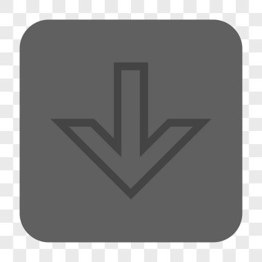 Yuvarlatılmış Kare düğme aşağı ok