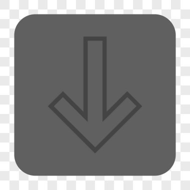 Yuvarlatılmış Kare düğme aşağı ok