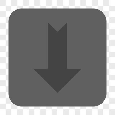 Yuvarlatılmış Kare düğme aşağı ok