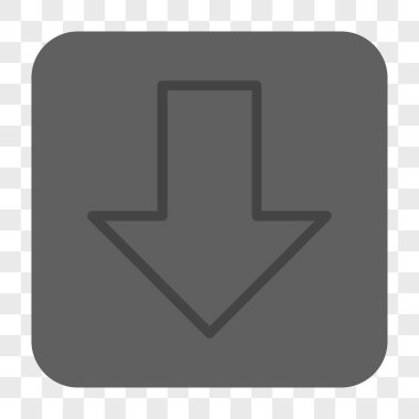 Yuvarlatılmış Kare düğme aşağı ok